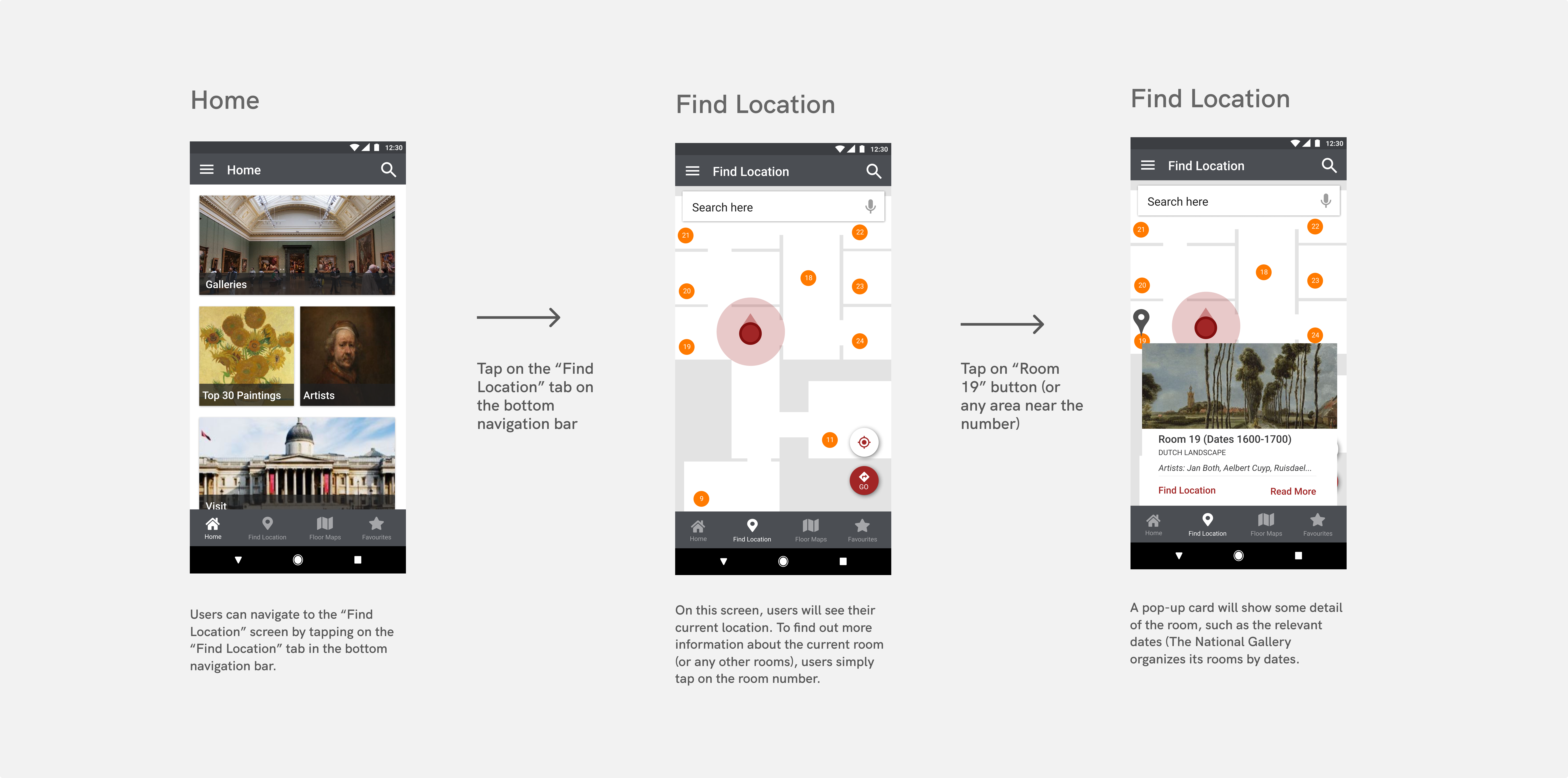 National Gallery - Find information on current room/area